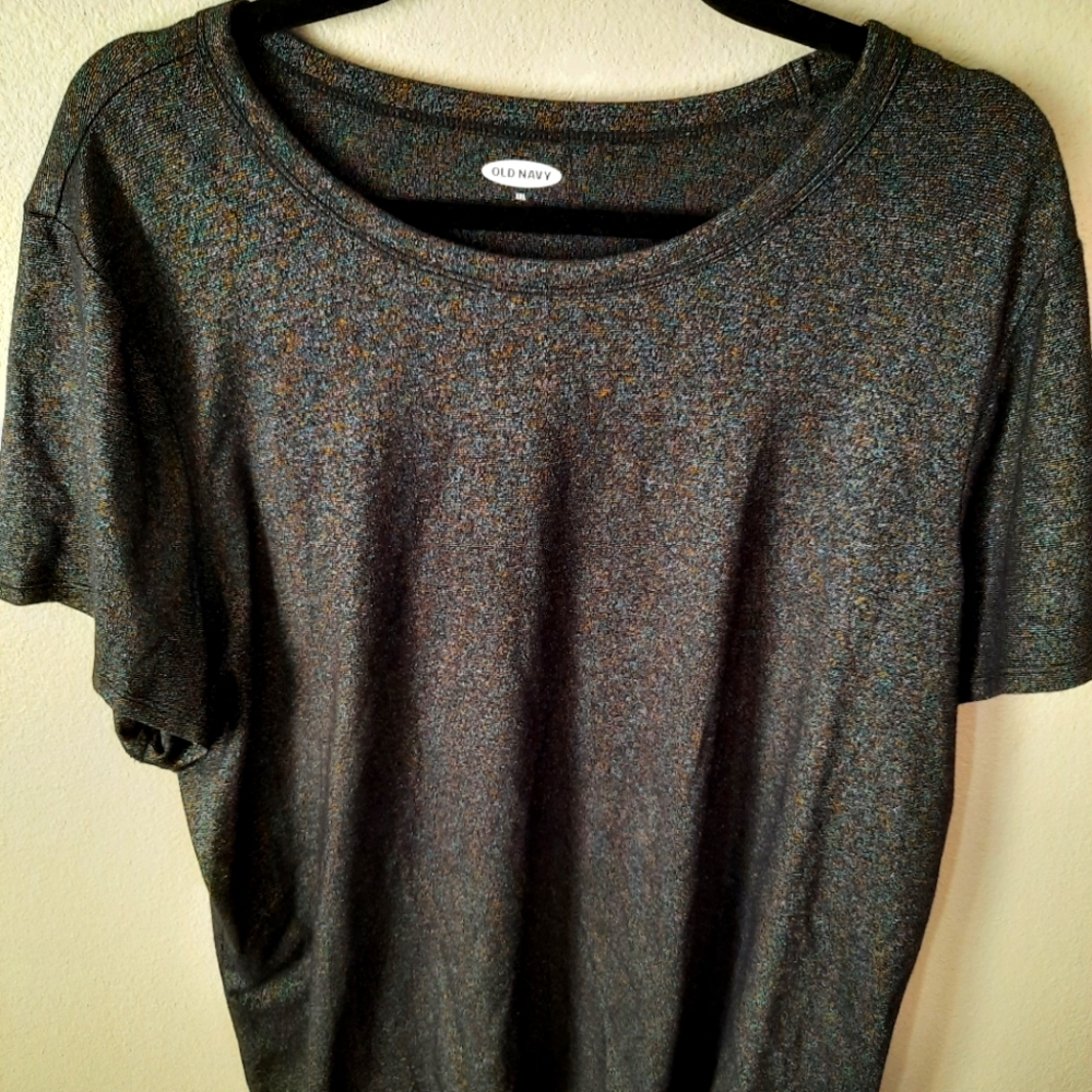 Old Navy Black Sparkle Top. Size Large
